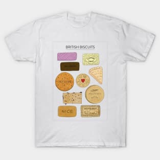 British Biscuits white T-Shirt